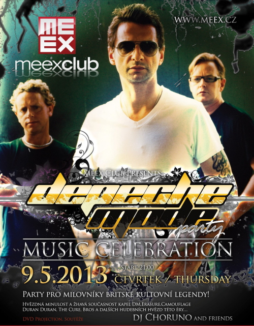 Plakát: Depeche Mode MUSIC celebration  Party Olomouc